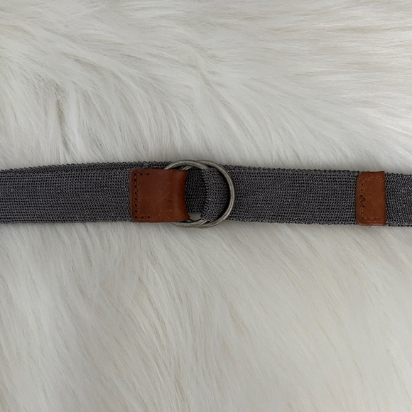 Club Monaco Leather/ Metalic Knit Belt - Picture 2 of 6